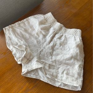 Light Tan Linen Shorts